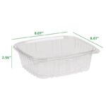 48 oz. Clear Hinged Deli Container - Image 2