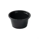 0.75 oz Black Plastic Portion Cup / Souffle Cup - Image 2