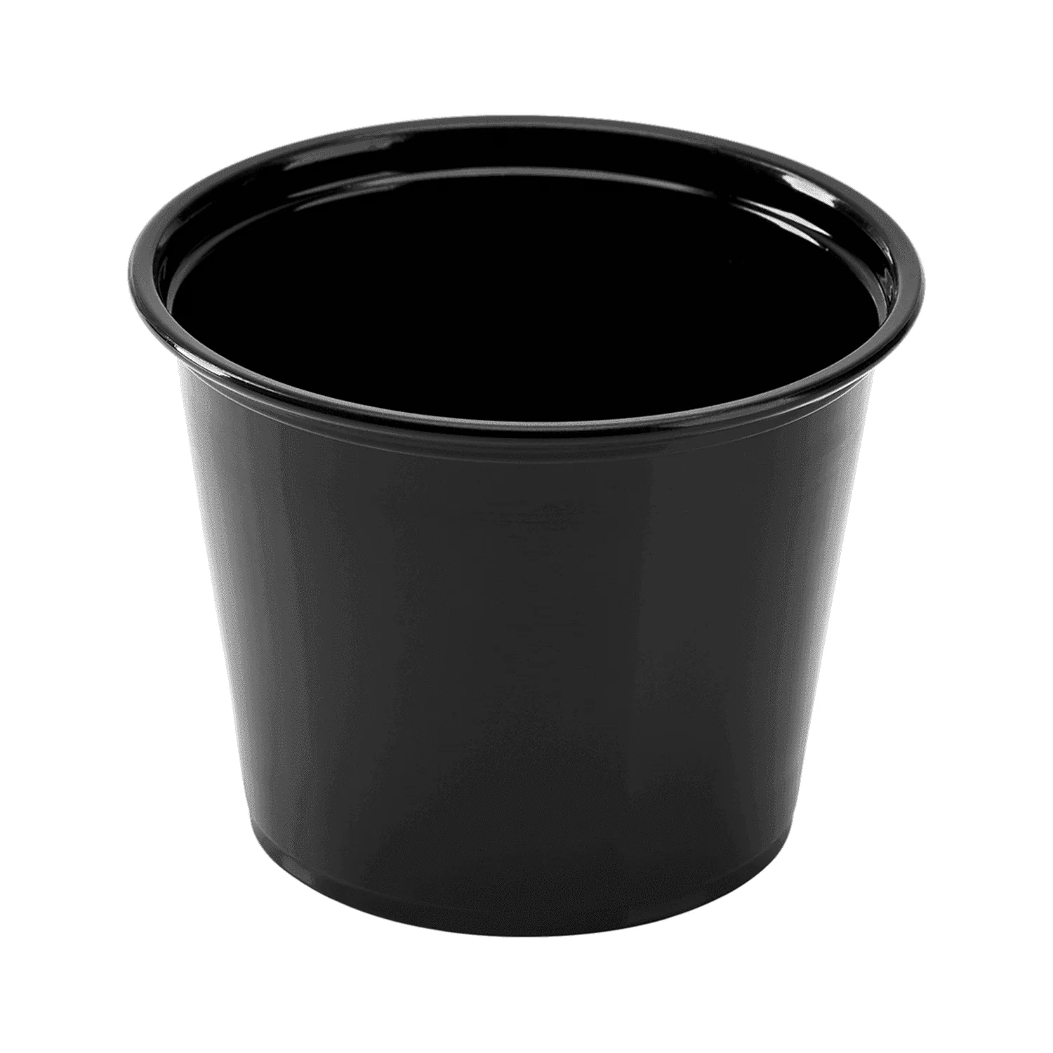 RC-BPC55 5.5 oz. Black Plastic Portion Cup - Image 1