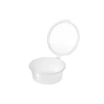 4 oz. Clear Plastic Portion Cup with Hinged Lid