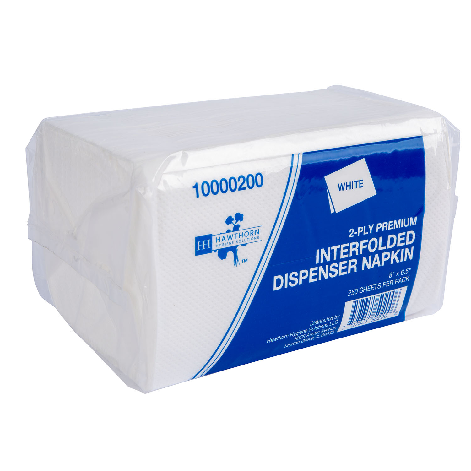 10000200-2 Interfold Dispenser Napkin White Quilted - Image 2