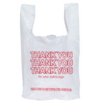 T-Shirt Bag White/Red Thank You