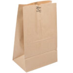 Duro 20 lb. Kraft Grocery Bag – 8.25″ x 5.94″ x 13.38″ - Image 2