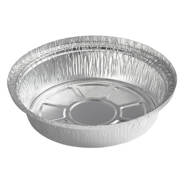 AFC-6.5RP (1) Aluminum Foil Take-Out Containers - 6.5" Round Heavy Duty - Image 1