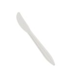 6.5″ White Medium Weight Plastic Knife - Image 2