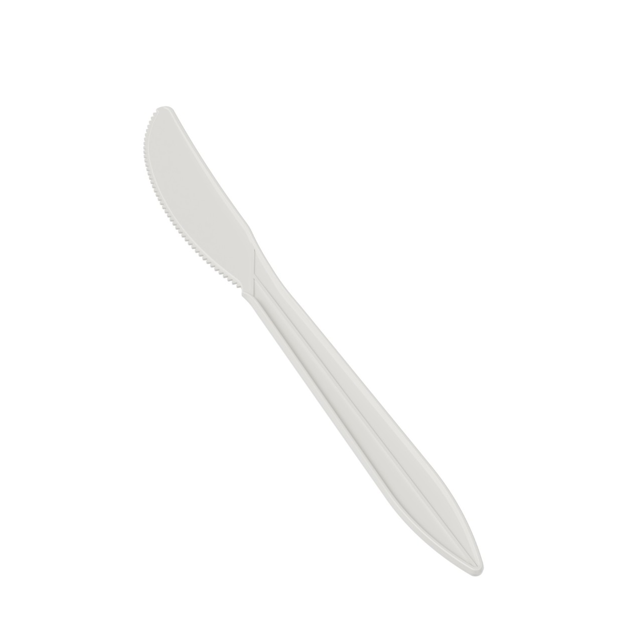 MWPK-25 (2)-Photoroom 6.5″ White Medium Weight Plastic Knife - Image 2