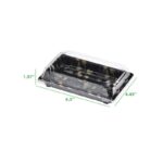 #3 PET Sushi Container with Lid, 6.5″ x 4.5″ x 2″ - Image 2