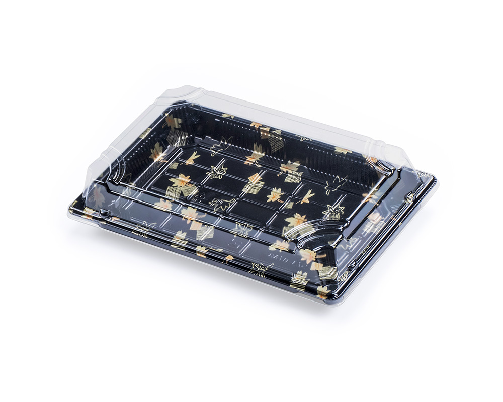 zoho_img_5892498000000500146 #7 PET Sushi Container with Lid, 8.5″ x 5.4″ x 2″ - Image 1