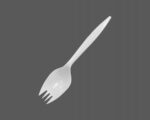 5.5″ White Medium Weight Plastic Spork