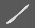 6.5″ White Medium Weight Plastic Knife