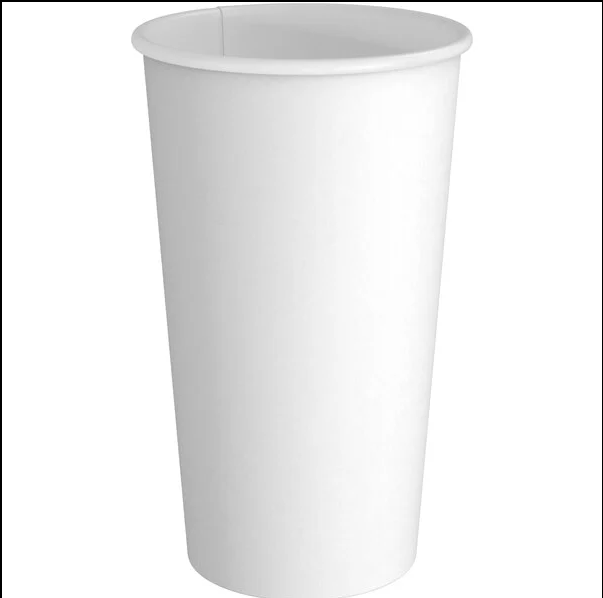 zoho_img_5892498000000762633 20 oz. White Paper Hot Cup - Image 1
