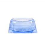 7.28″ x 7.28″ x 1.96″ Blue PET Sushi Container with Lid