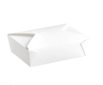 #3 White Microwavable Folded Paper Take-Out Container, 8.5″ x 6.25″ x 2.5″