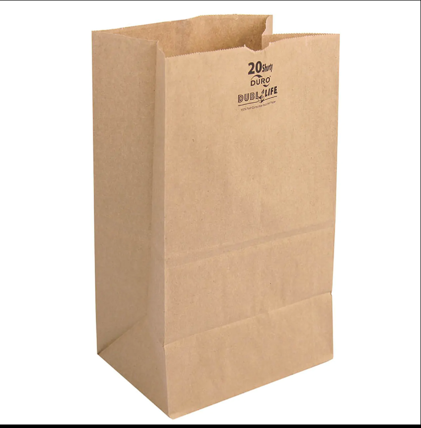 zoho_img_5892498000000999256 Duro 25 lb. Recycled Kraft Grocery Bag – 8.25″ x 6.13″ x 15.88″ - Image 1