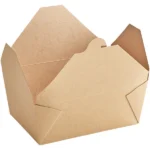 #4 Kraft Microwavable Folded Paper Take-Out Container 8.5″ x 6.25″ x 3.5″ - Image 2