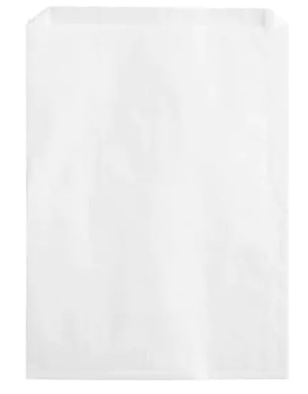 zoho_img_5892498000006342288 #25 Grease Resistant Bag White 6.5“ x 1″ x 8″ - Image 1