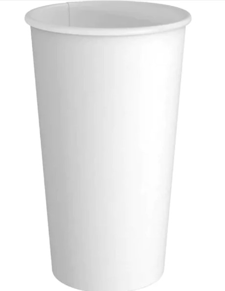 zoho_img_5892498000006342592 20 oz. White Paper Hot Cup - Image 1