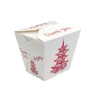 zoho_img_5892498000006342687 26 oz. Microwavable Paper Take-Out Container, Chinese/Asian Style, 4.1″ x 3.7″ x 4″ - Image 1