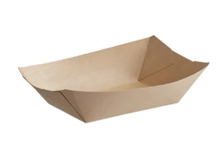 zoho_img_5892498000006342763 3 lb. Natural Kraft Paper Food Tray, 5.4″ × 3.5″ × 2.2″ - Image 1