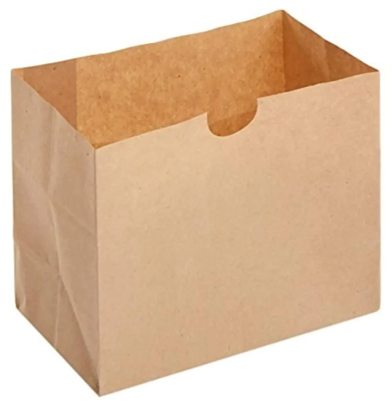 zoho_img_5892498000006354980 Grease-Resistant Paper Snack Sack – Natural Kraft, 4.25″ x 2.5″ x 3.75″ - Image 1