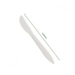 6.5″ White Medium Weight Plastic Knife - Image 2