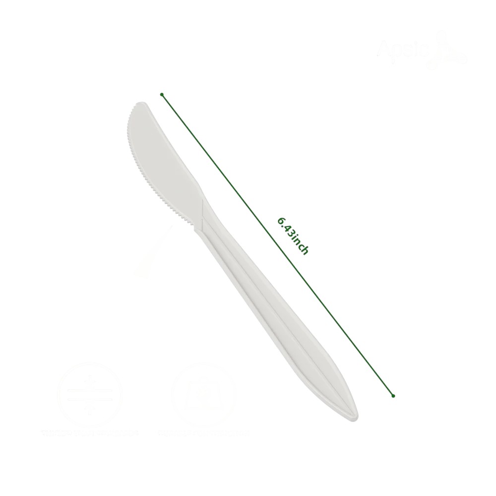 zoho_img_5892498000007257561 6.5″ White Medium Weight Plastic Knife - Image 2