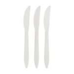 6.5″ White Medium Weight Plastic Knife - Image 3