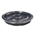 12.5″ x 2.1″ Round Sushi Tray with Lid - Image 2