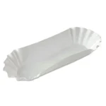 Dixie Medium Weight Fluted 8" Hot Dog Trays White 12/250
