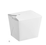 8 oz. White Paper Food Pail, 2.8″ x 2.4″ x 2.5″