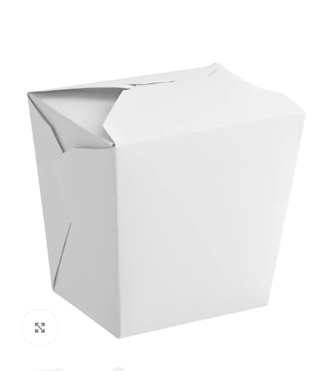 zoho_img_5892498000000814176 32 oz. White Paper Food Pail, 4.7″ × 3.9″ × 4.3″ - Image 1