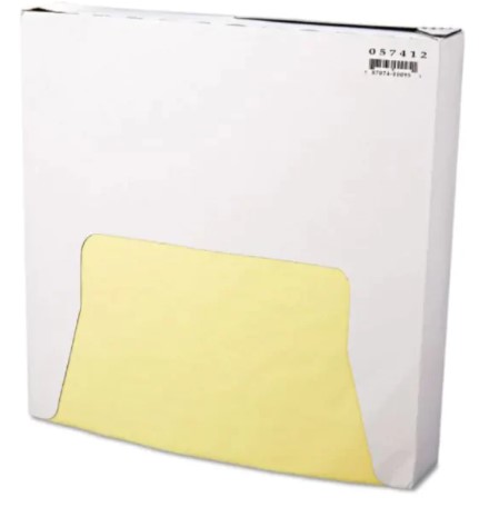 zoho_img_5892498000006342096 12″ x 12″ Yellow Wrap Grease Resistant Sheets - Image 1