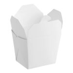 8 oz. White Paper Food Pail, 2.8″ x 2.4″ x 2.5″