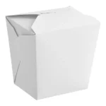 32 oz. White Paper Food Pail, 4.7″ × 3.9″ × 4.3″ - Image 2