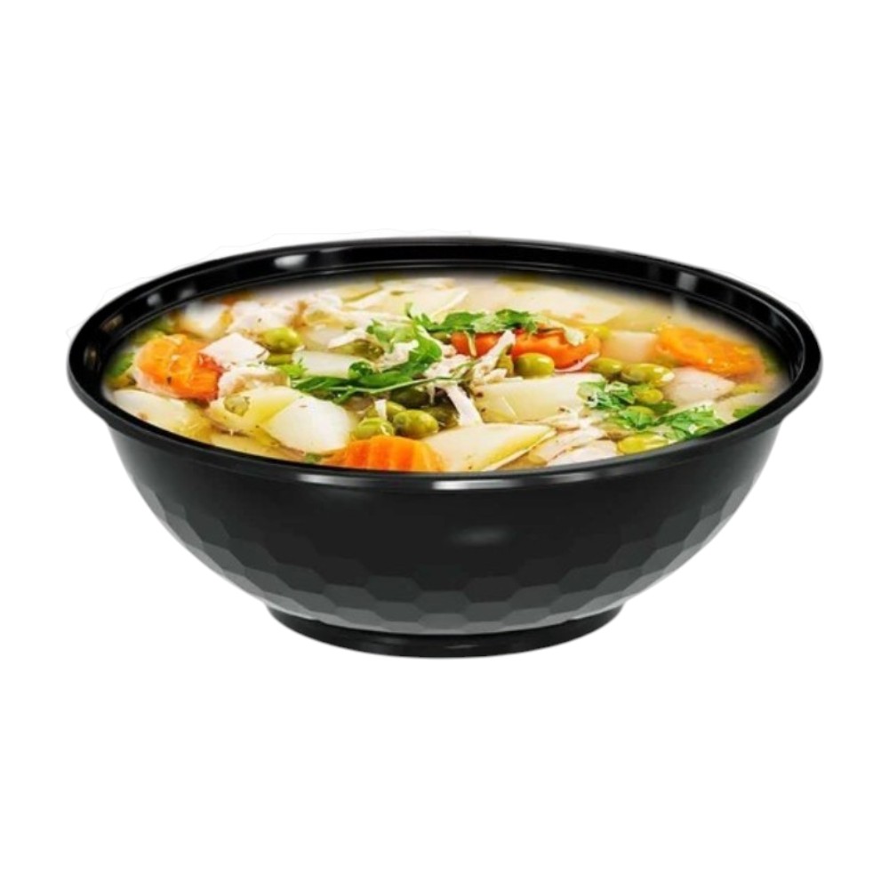zoho_img_5892498000006599172 50 oz. Black Round Microwavable Bowl with Lid - Image 3