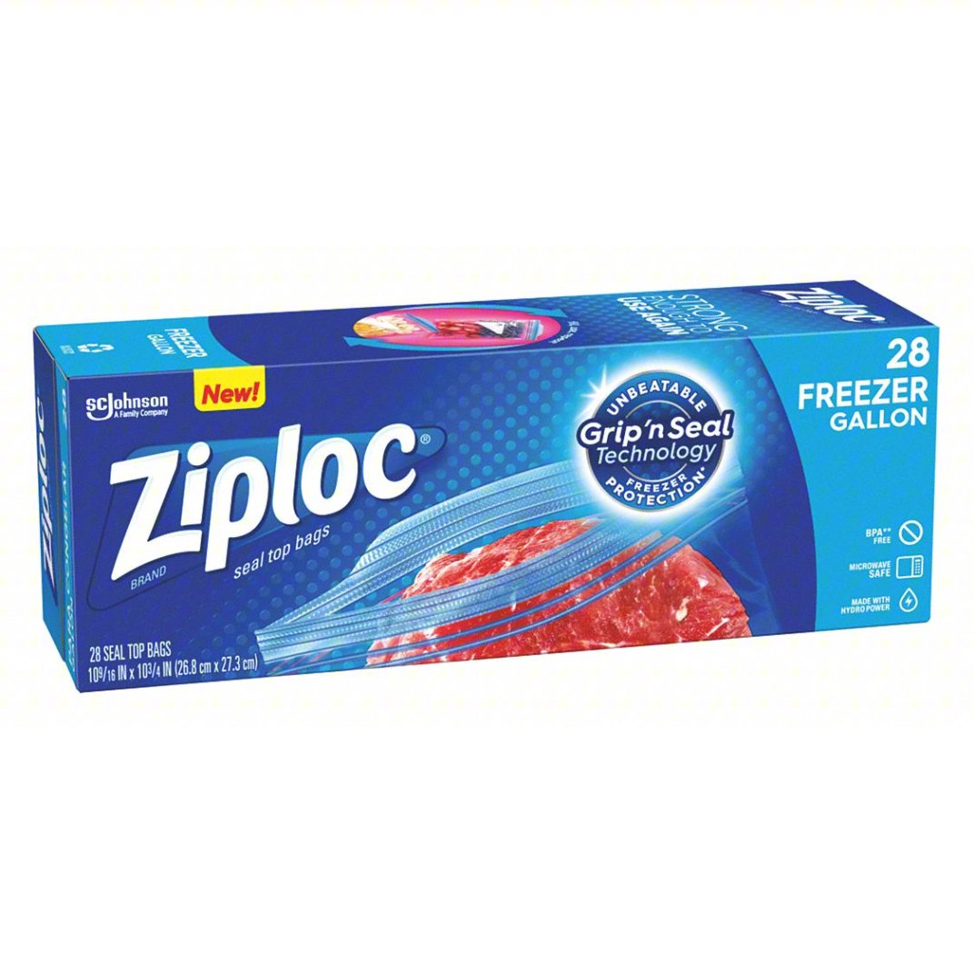 31600098-1 ZIPLOC Gallon Food Storage Freezer Bags - Image 1