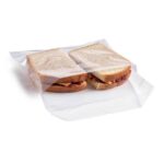 7″ x 7″ + 1.5″ Lip Clear Large Fold Top Bags - Image 2