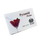 3.5″ Crystal Clear Plastic Prism Food Pick - Image 2