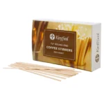 7″ Round End Wood Coffee Stirrer - Image 2