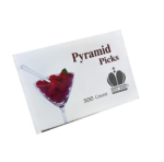 3.5″ Crystal Clear Plastic Prism Food Pick