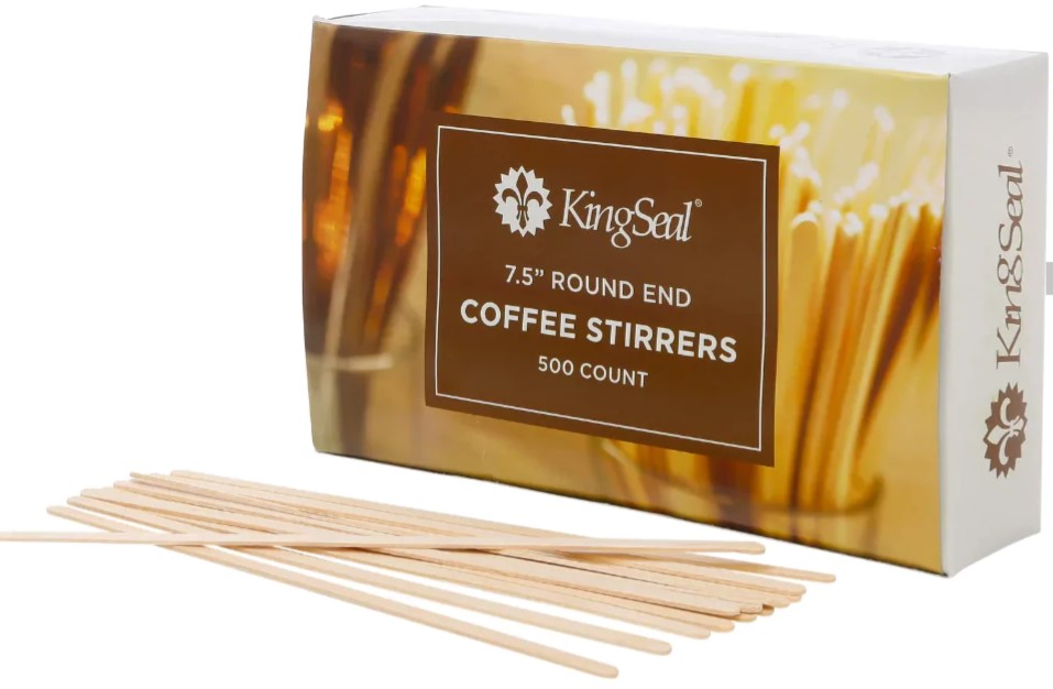 7″ Round End Wood Coffee Stirrer