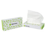 Facial Tissue Paper, 7.9″ x 7.9″, 100 Sheets, 2-Ply, White - Image 2