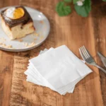 10"x10" Premium Beverage Napkins, White - Image 4