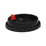 White Premium PP Lid with Red Heart Stopper for 16 – 24 oz. PP Injection Cup