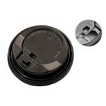 Black Lids for 10 – 24 oz. Paper Hot Cups - Image 2