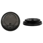 Black Lids for 10 – 24 oz. Paper Hot Cups - Image 3