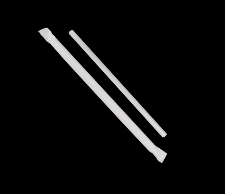 zoho_img_5892498000000818378 9″ Giant Clear Plastic Straws, Paper Wrapped - Image 1