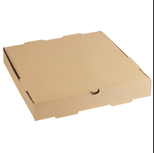 zoho_img_5892498000000991918 14″ x 14″ x 2″ Kraft Corrugated Pizza Box Non-Printed B-Flute - Image 1