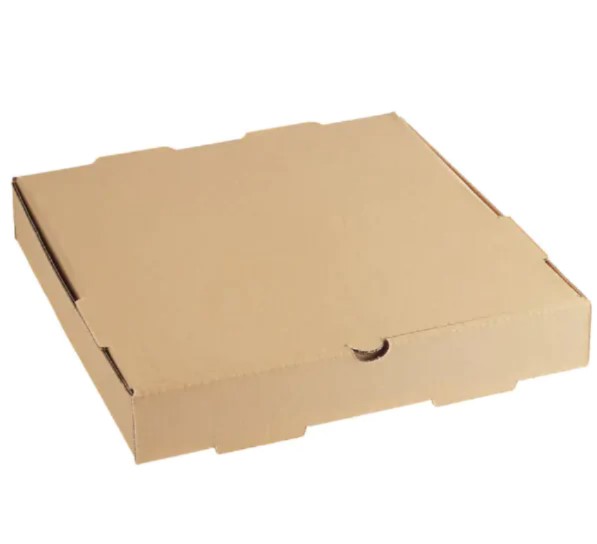zoho_img_5892498000006342134 12″ x 12″ x 2″ Kraft Corrugated Pizza Box Non-Printed B-Flute - Image 1