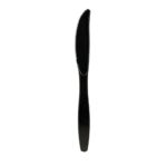 Black Heavyweight Plastic Knife 6.8